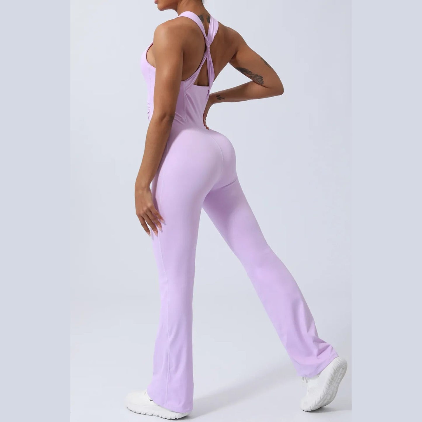 Ärmelloser Jumpsuit mit gekreuzten Trägern – Ansicht 16 – VYROX