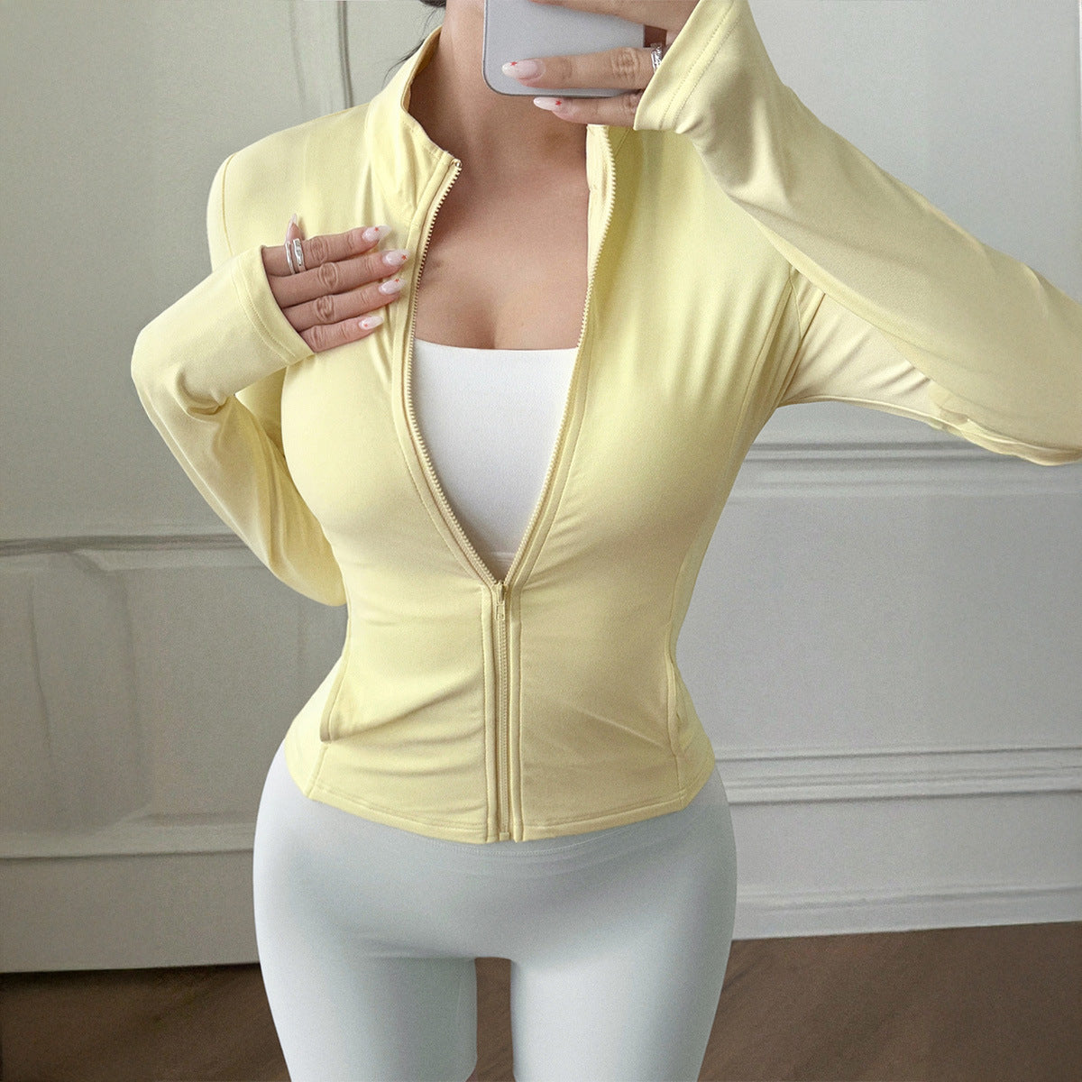 Casual Yoga Long Sleeve Top Jacket – Ansicht 5 – VYROX