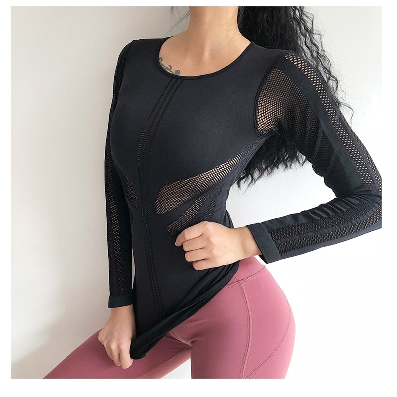 Fitness Long Sleeve Sports T-Shirt – Ansicht 4 – VYROX