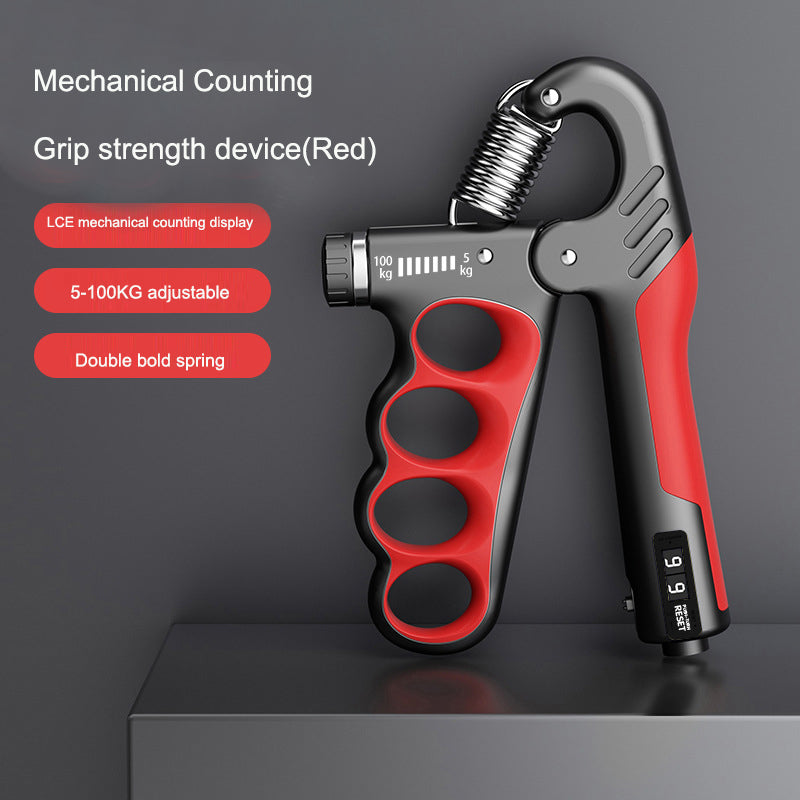 Verstellbarer Handkraft-Trainer mit Zählfunktion Produktbild – VYROX