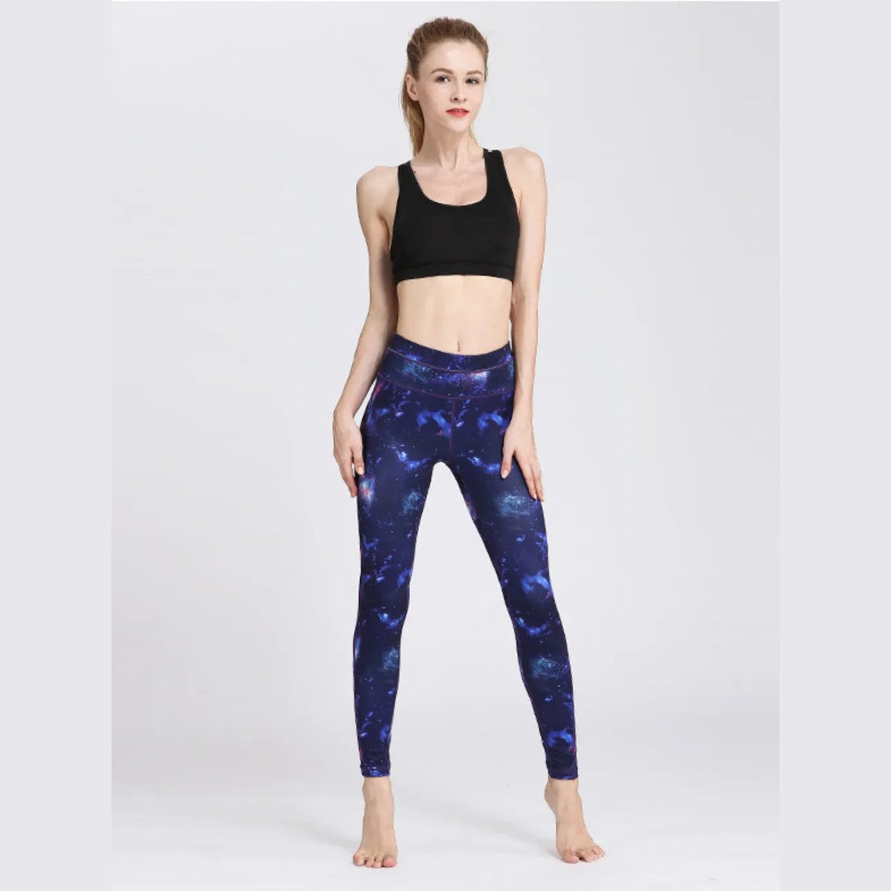 Bedruckte, hochgeschnittene Sportleggings – Ansicht 8 – VYROX