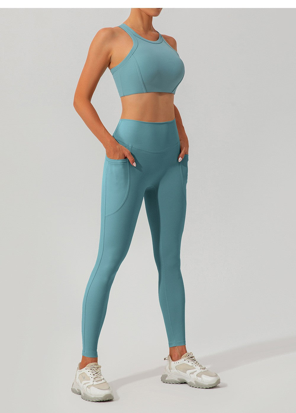 Threaded High-Waist Yoga Pants – Ansicht 5 – VYROX