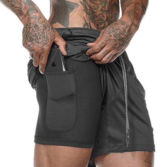 Herren 2-in-1 Running Shorts