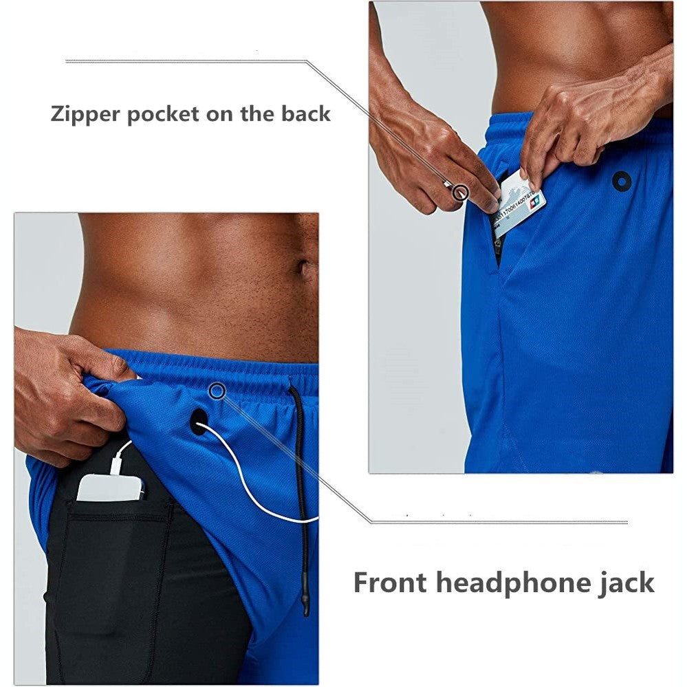 Herren 2-in-1 Running Shorts mit Reißverschluss-Taschen – Ansicht 6 – VYROX