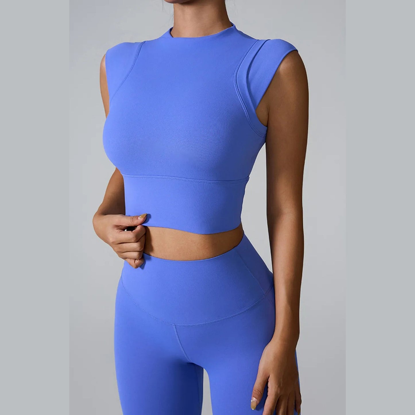 Aktives Tanktop mit Stehkragen – Ansicht 14 – VYROX