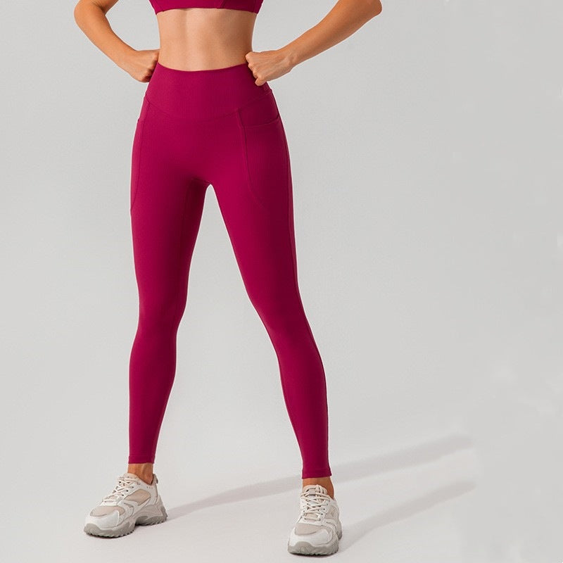 Threaded High-Waist Yoga Pants – VYROX Fitnesswear