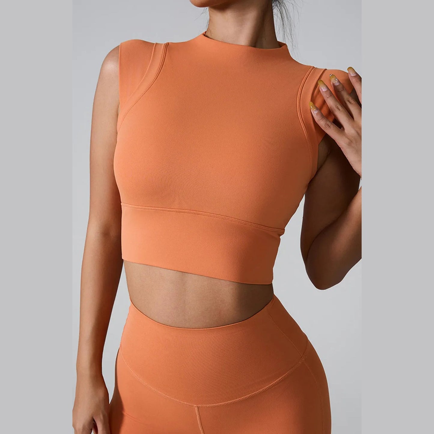 Aktives Tanktop mit Stehkragen – Ansicht 16 – VYROX