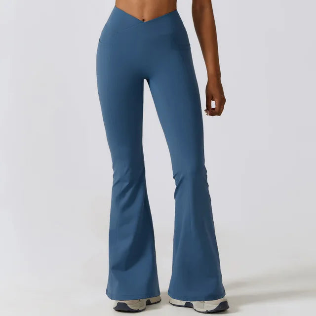 Stretch Fitness Flared Leggings – Ansicht 7 – VYROX