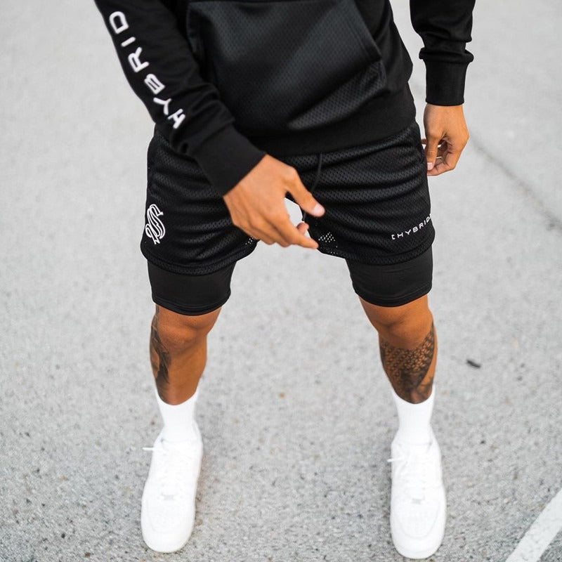 Doppel-Layer Sportshorts für Herren Produktbild – VYROX