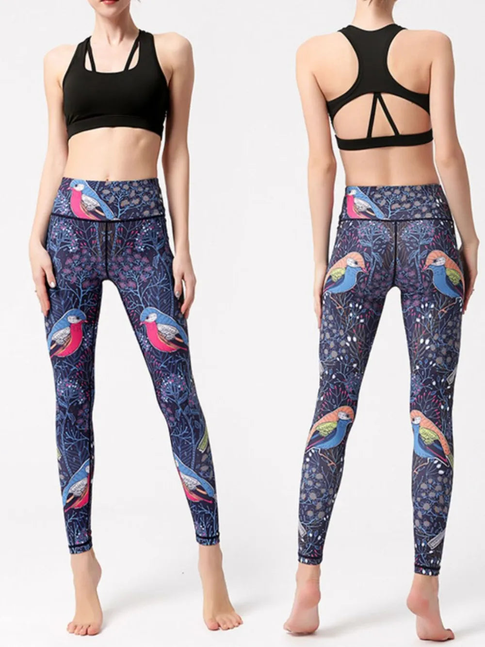 Printed High-Waist Active Leggings – Ansicht 8 – VYROX