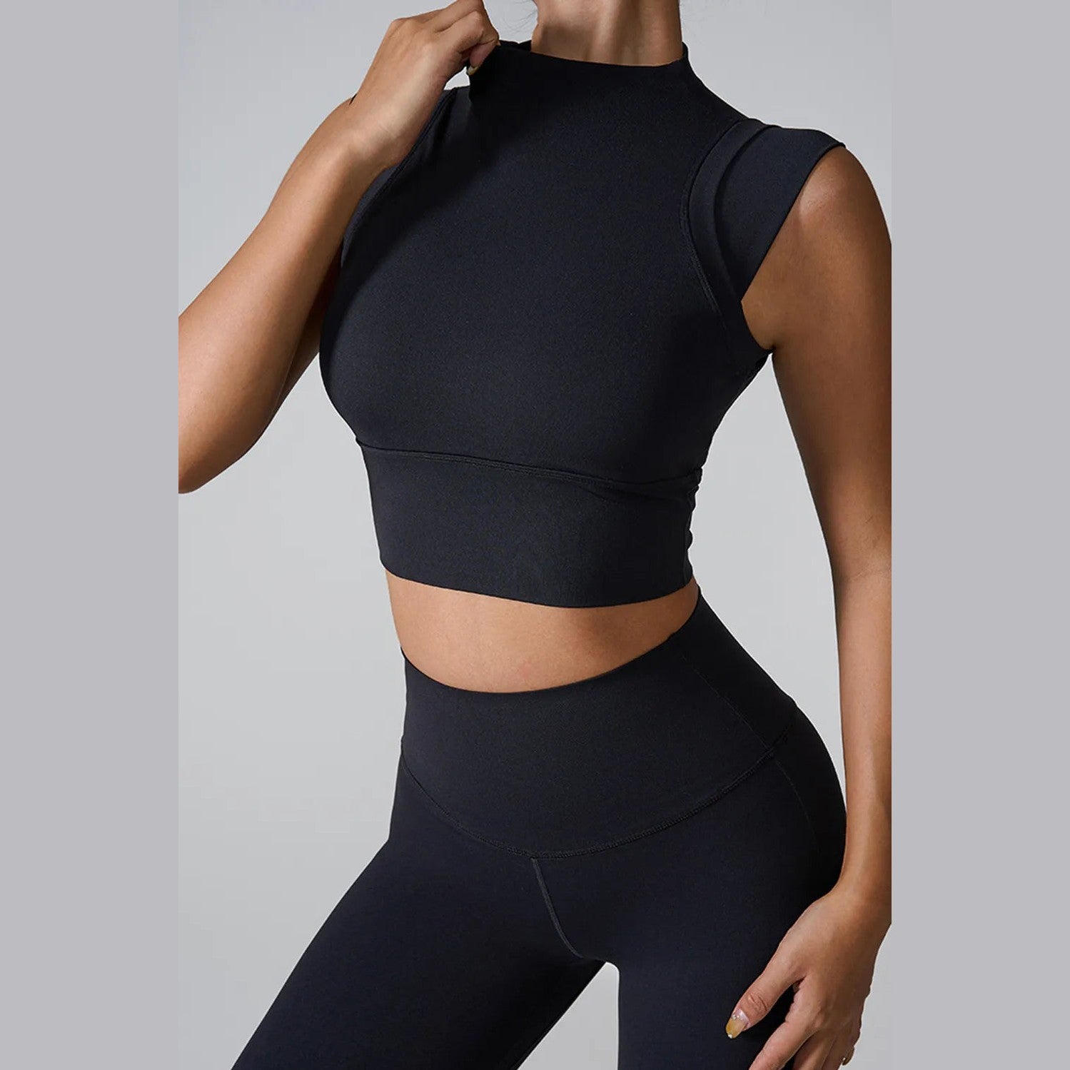 Aktives Tanktop mit Stehkragen – Ansicht 11 – VYROX