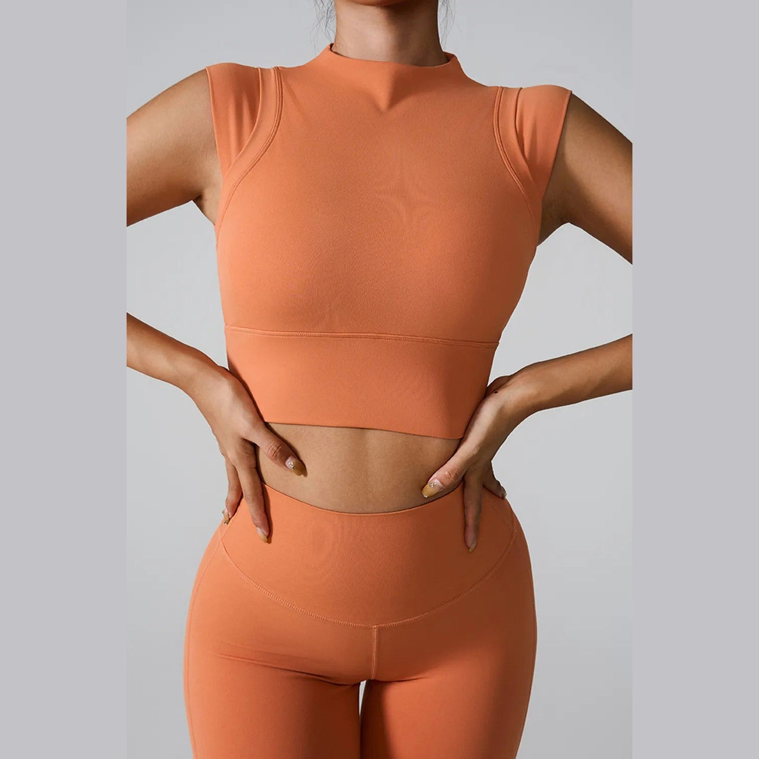 Aktives Tanktop mit Stehkragen – Ansicht 17 – VYROX