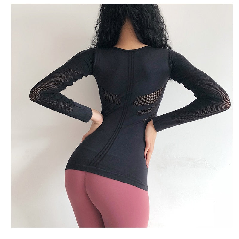 Fitness Long Sleeve Sports T-Shirt – Ansicht 6 – VYROX