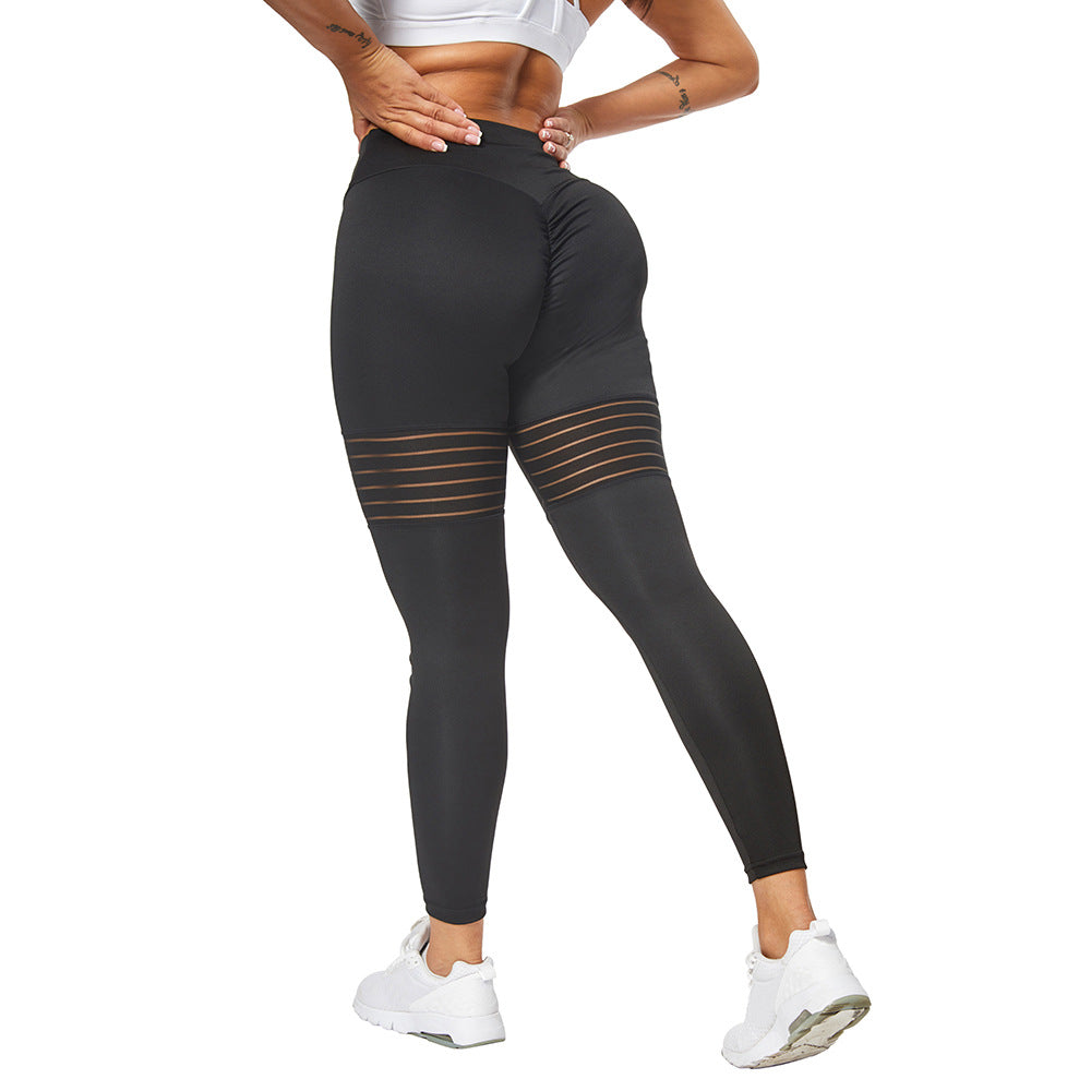 Mesh Splicing Yoga Pants – Ansicht 5 – VYROX