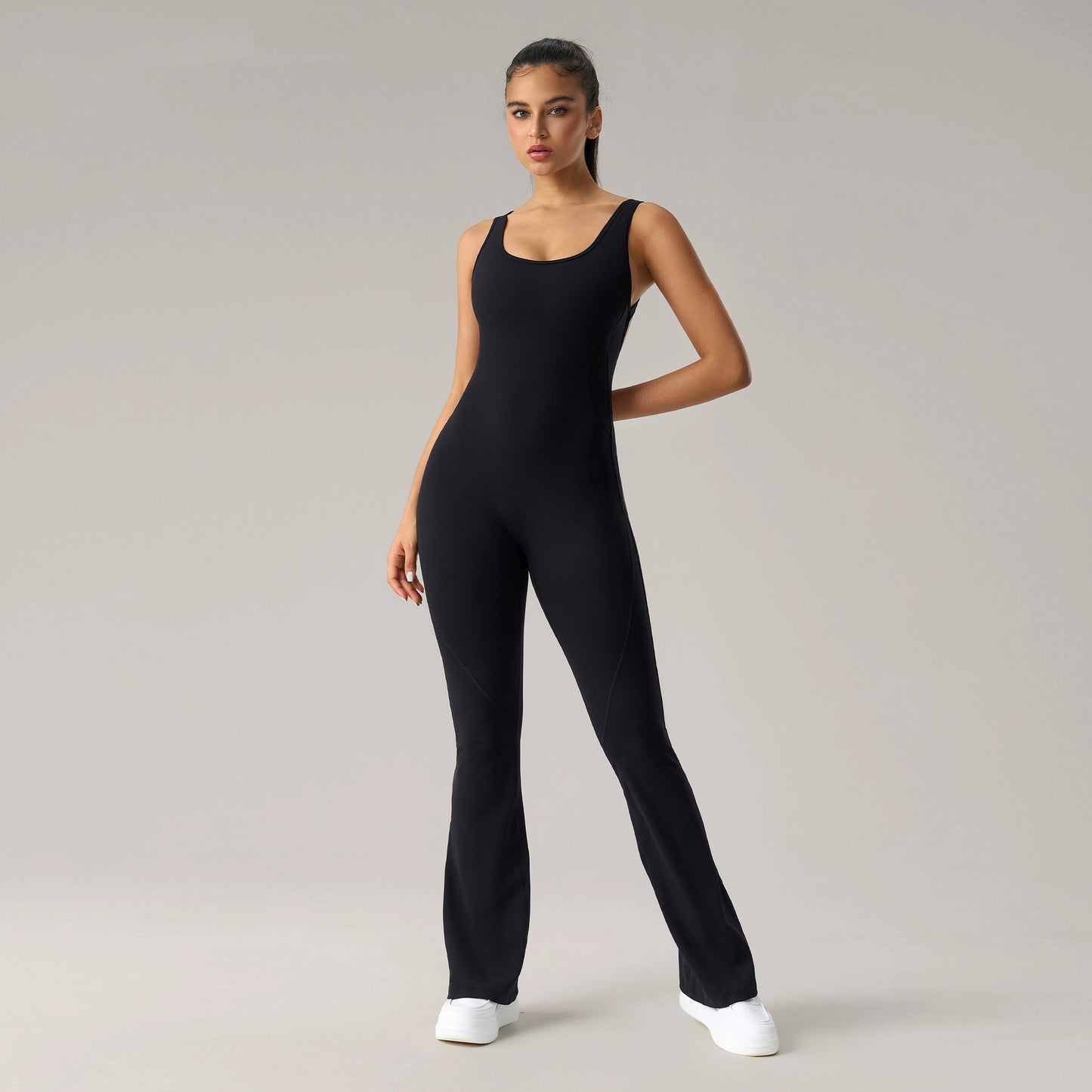 Yoga-Jumpsuit mit schönem Rücken, elastischem, figurformendem Fitnessanzug – Ansicht 5 – VYROX