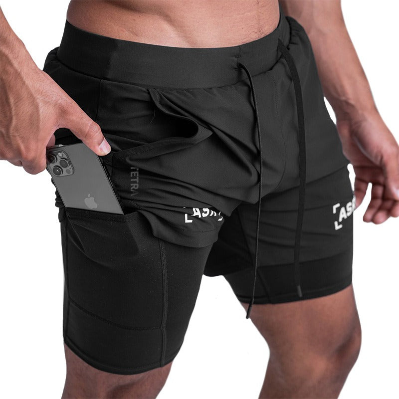 Double-Layer Sportshorts Detailansicht – VYROX