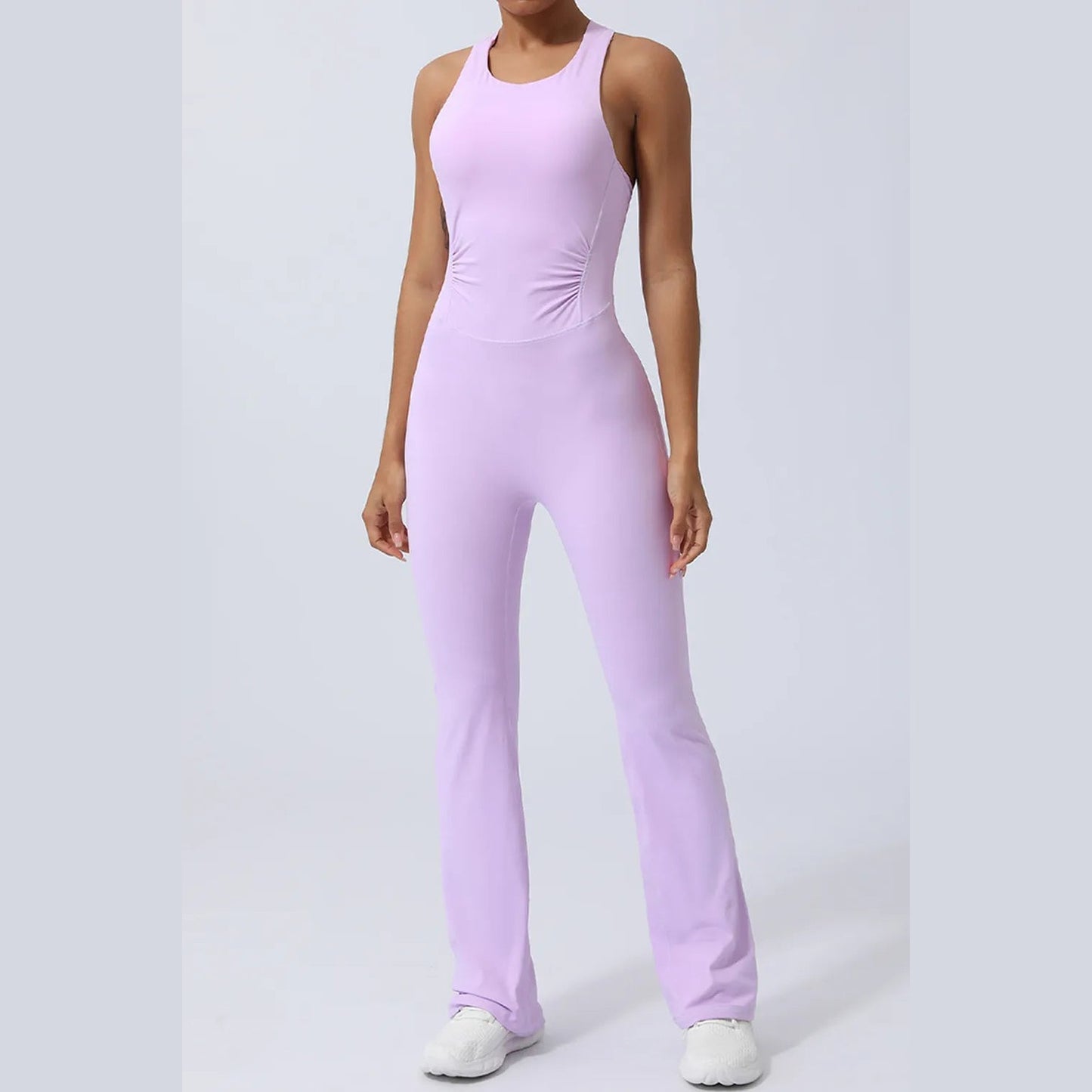 Ärmelloser Jumpsuit mit gekreuzten Trägern – Ansicht 14 – VYROX