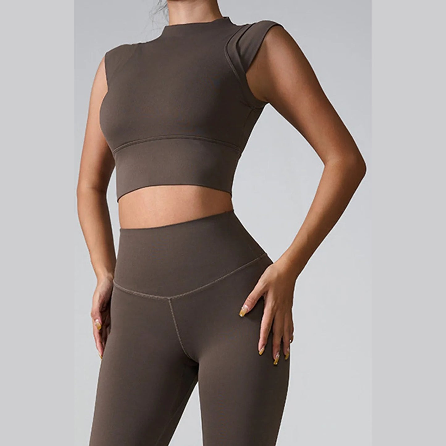 Aktives Tanktop mit Stehkragen – Ansicht 6 – VYROX