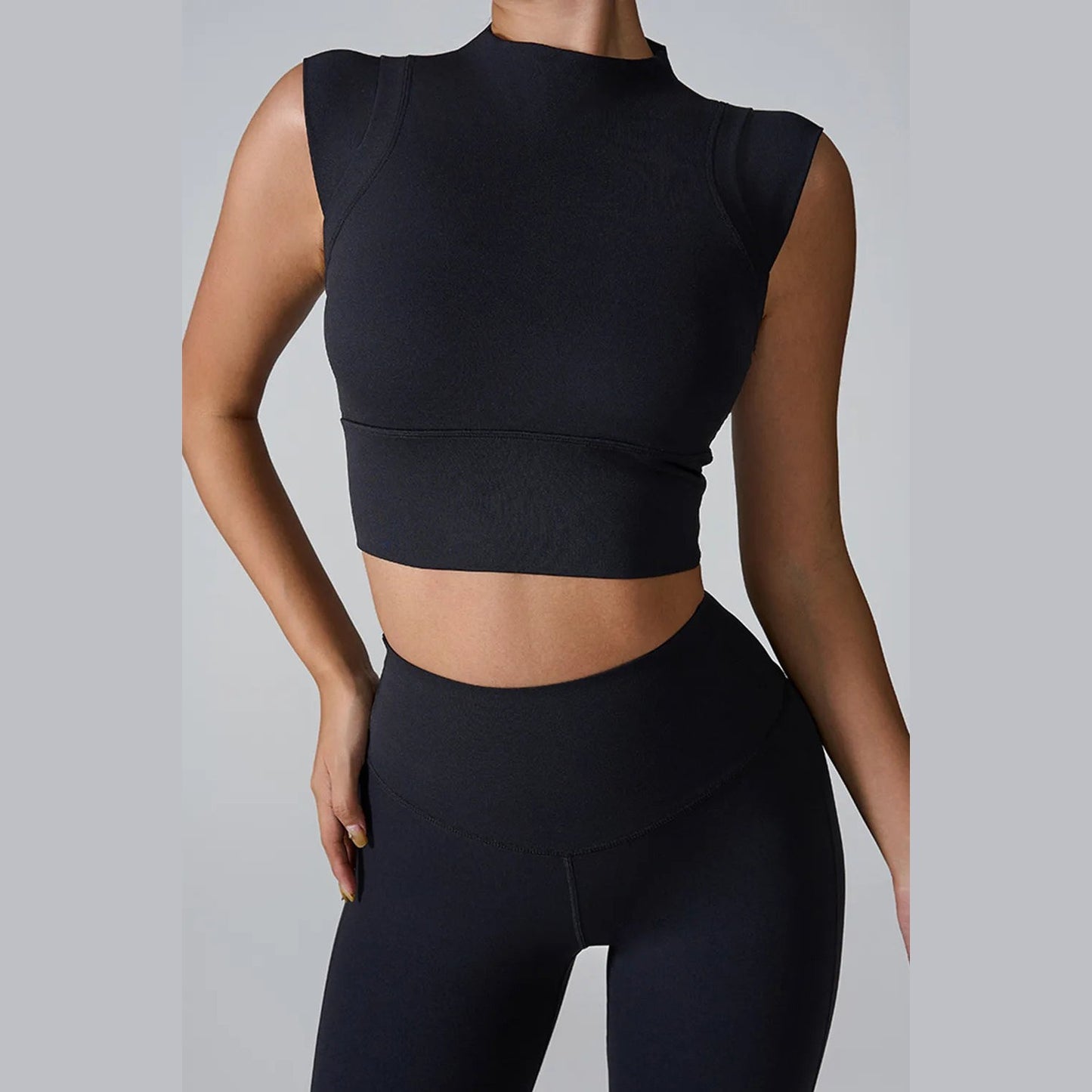 Aktives Tanktop mit Stehkragen – Ansicht 10 – VYROX