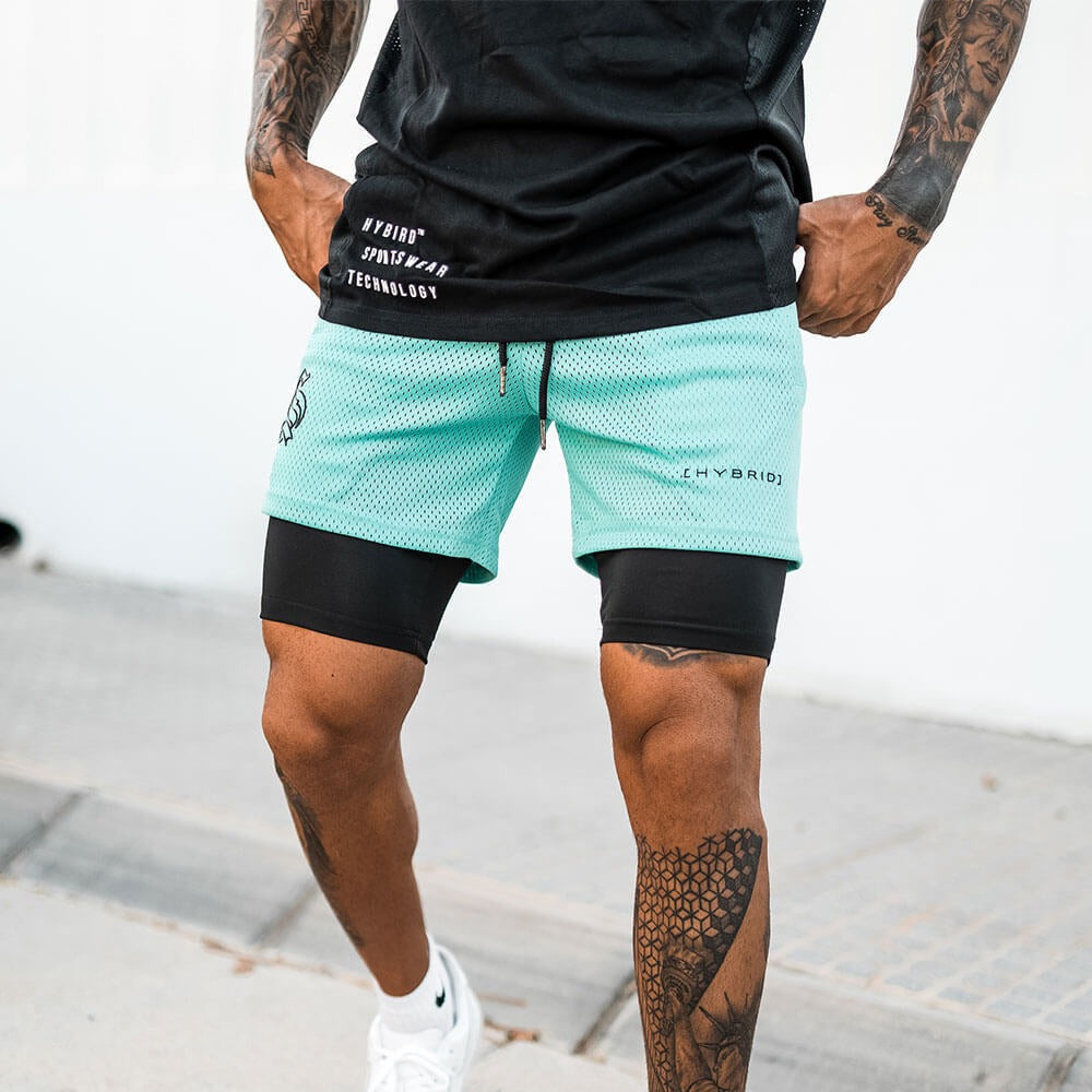 Doppel-Layer Sportshorts für Herren – Ansicht 8 – VYROX