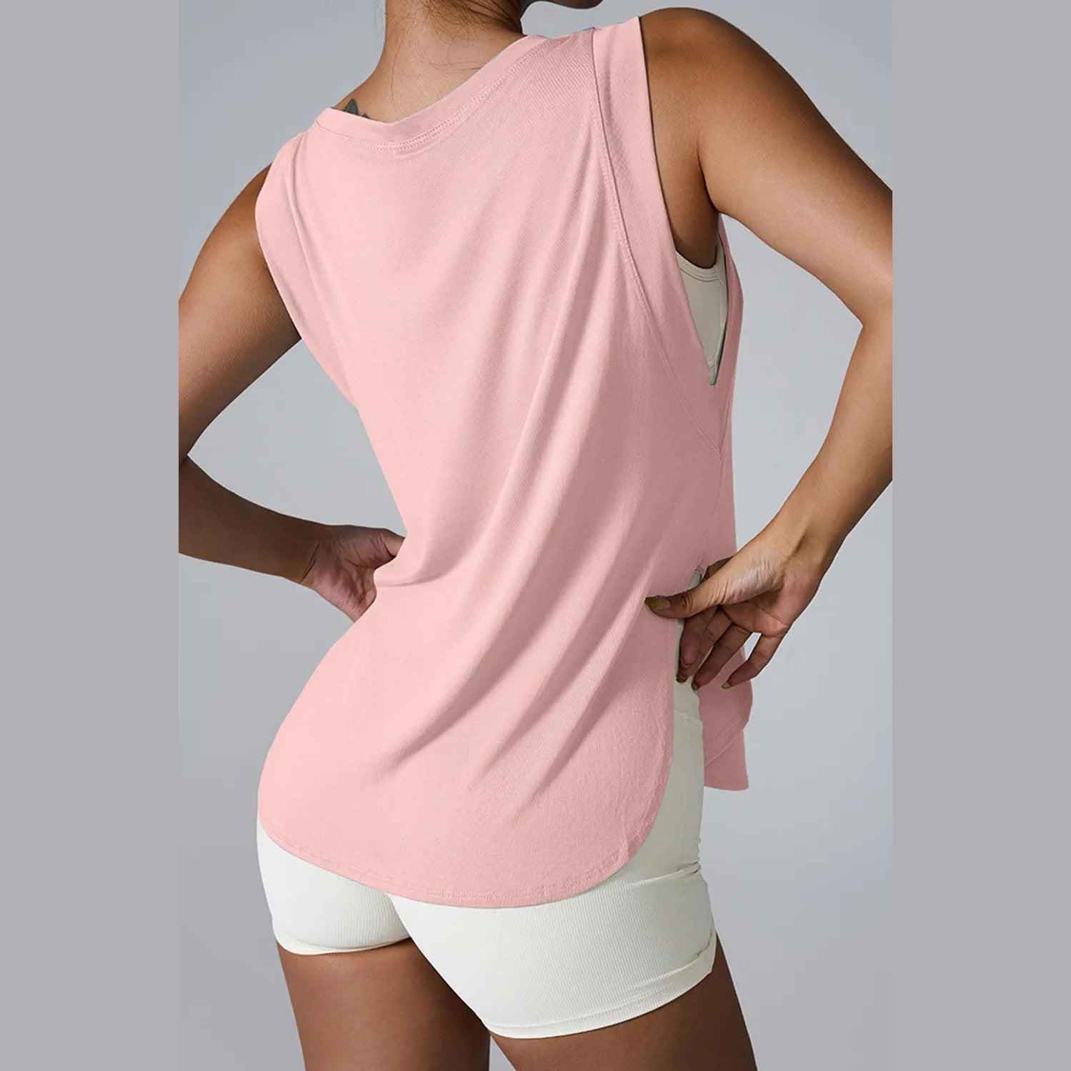 Tanktop mit geschlitztem Rundhalsausschnitt – Ansicht 15 – VYROX