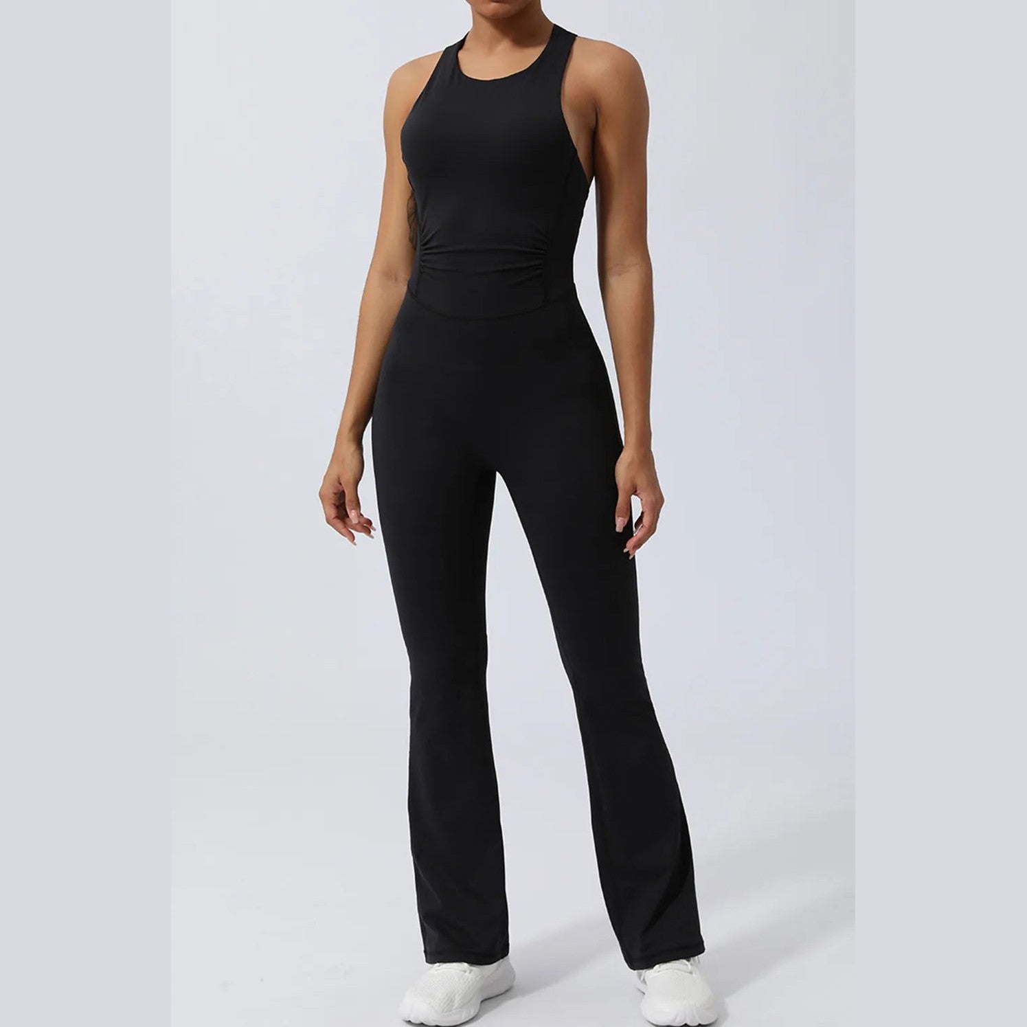 Ärmelloser Jumpsuit mit gekreuzten Trägern – Ansicht 5 – VYROX