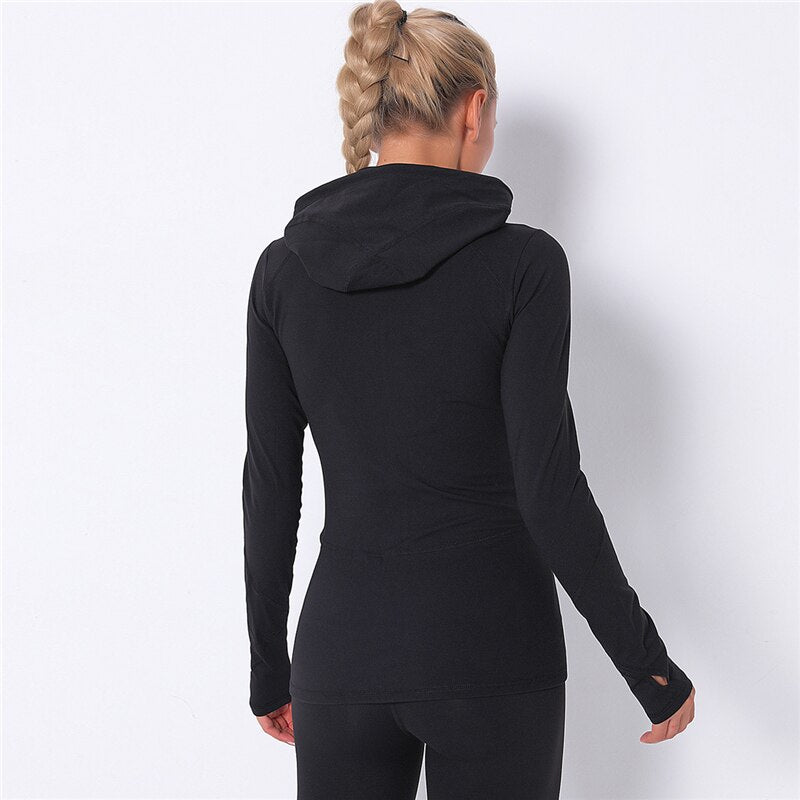 Seamless Long Sleeve Cropped Yoga Top Produktbild – VYROX