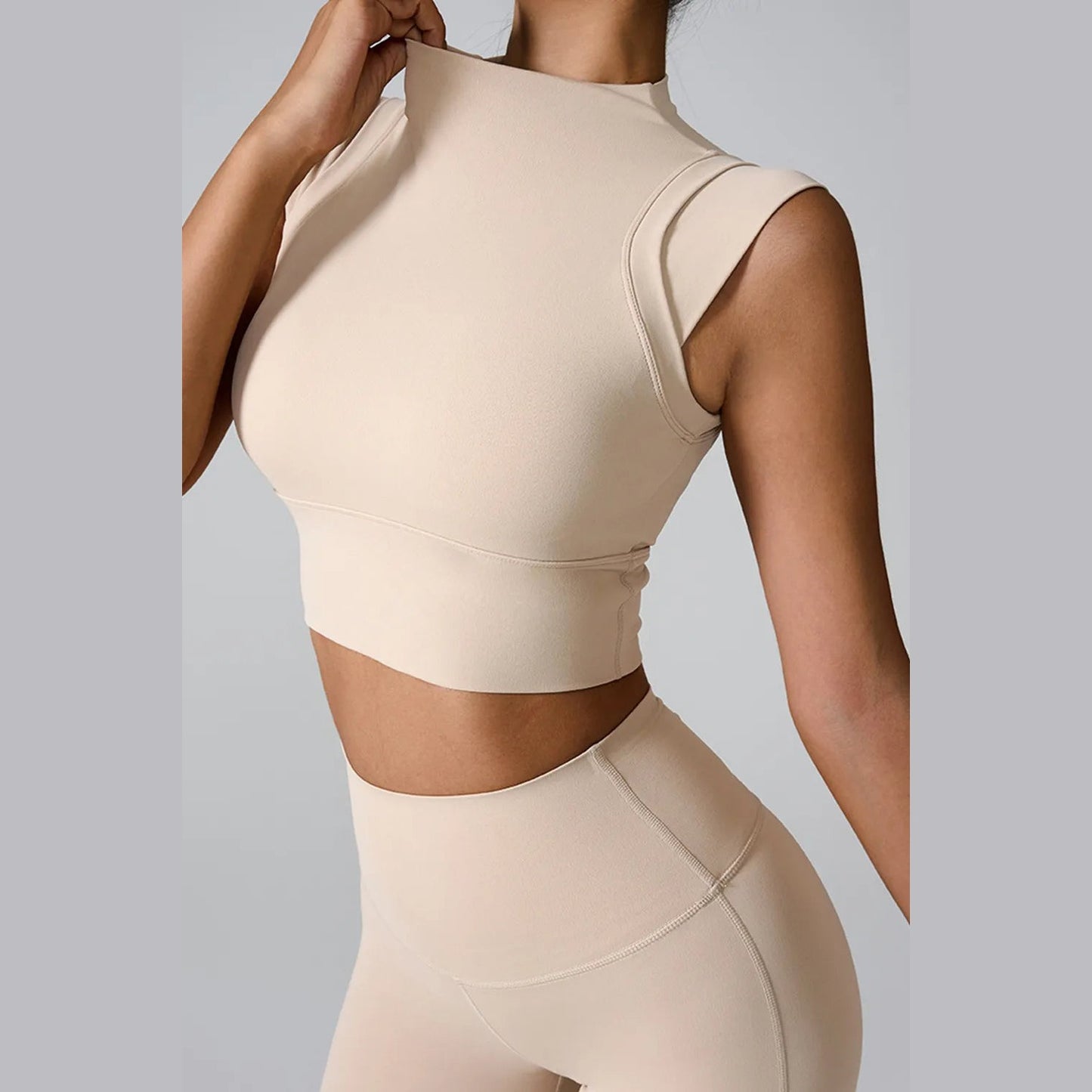 Aktives Tanktop mit Stehkragen – Ansicht 8 – VYROX