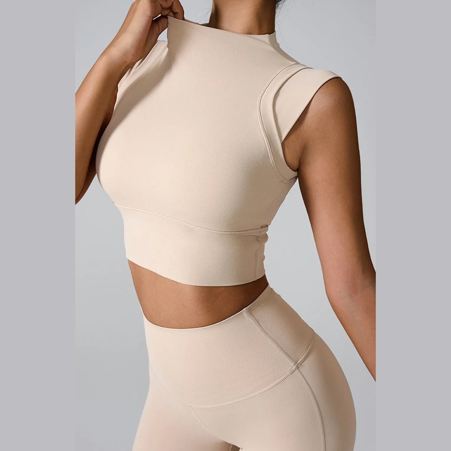 Aktives Tanktop mit Stehkragen – Ansicht 8 – VYROX