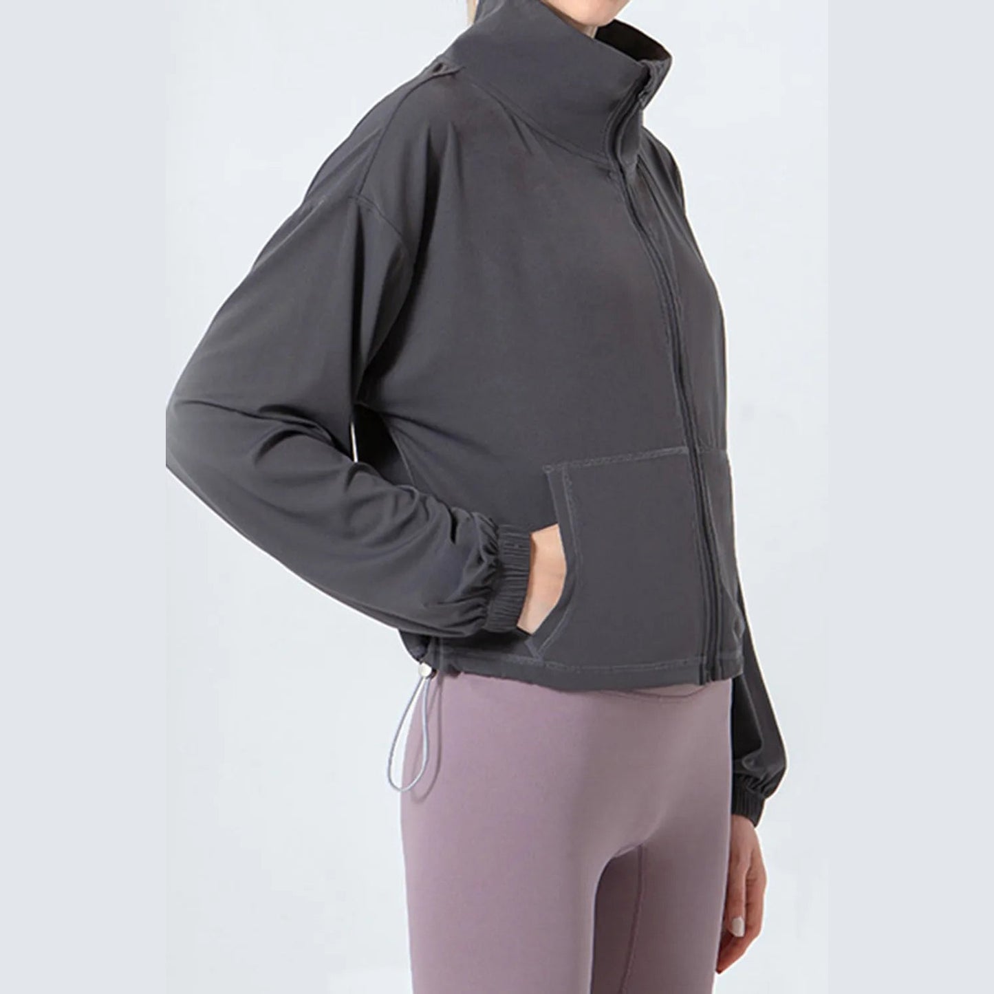 Zip-Up Active Jacket mit Kordelzug – Ansicht 11 – VYROX