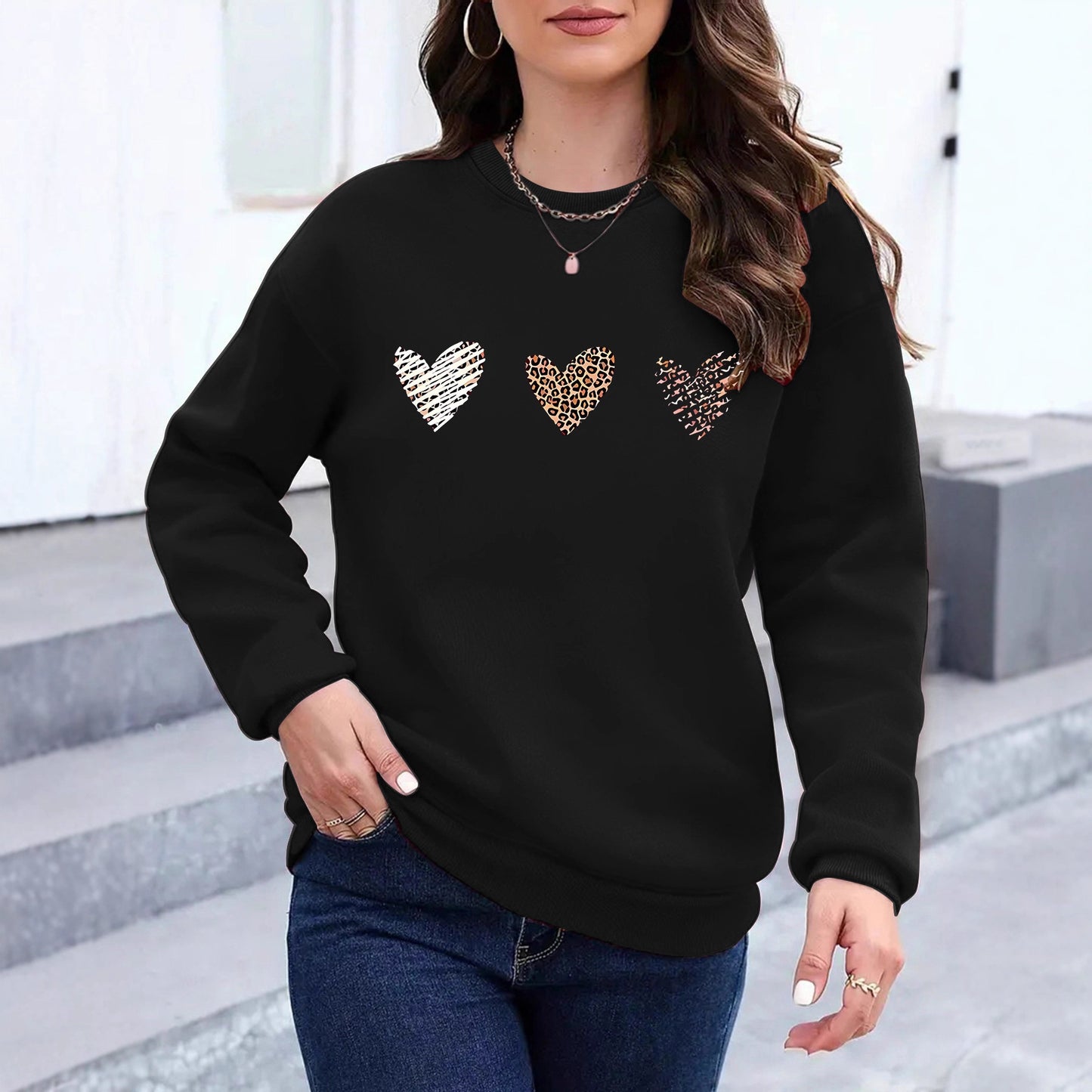 Love Print Hoodie Detailansicht – VYROX