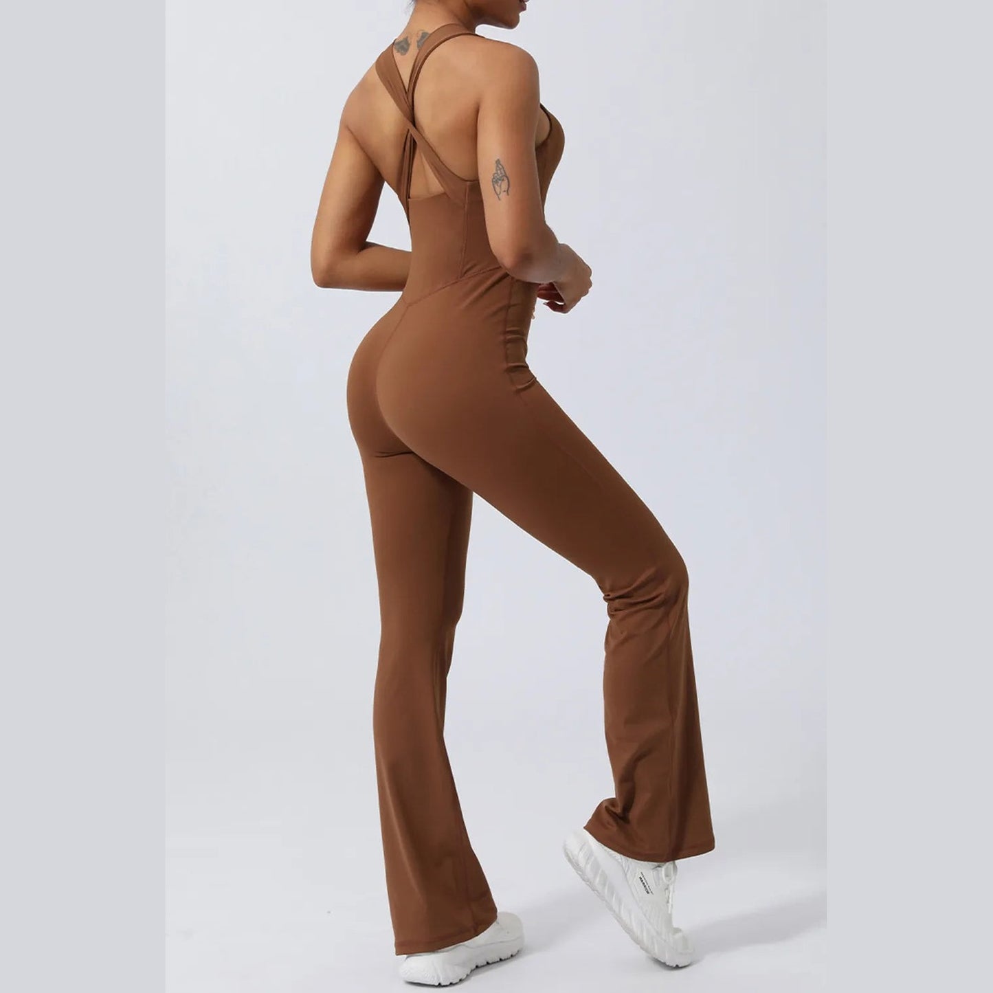Ärmelloser Jumpsuit mit gekreuzten Trägern – Ansicht 12 – VYROX