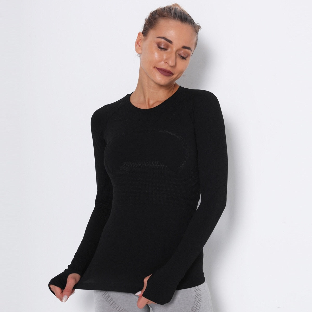 Sportliches Long-Sleeve Yoga Top – Ansicht 4 – VYROX