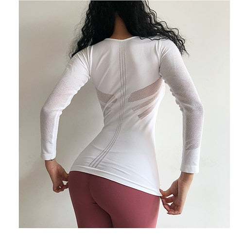 Fitness Long Sleeve Sports T-Shirt – Ansicht 8 – VYROX