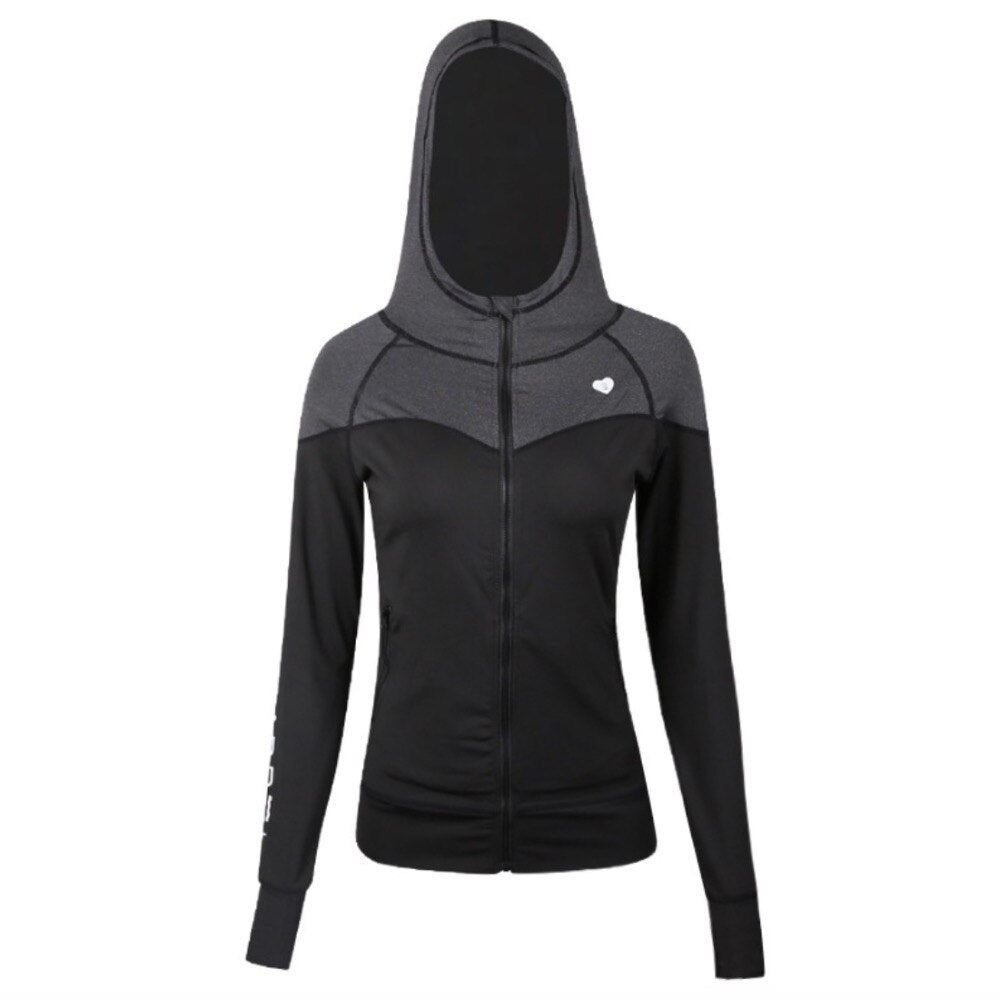 Hooded Running Jacket mit Daumenlöchern Produktbild – VYROX