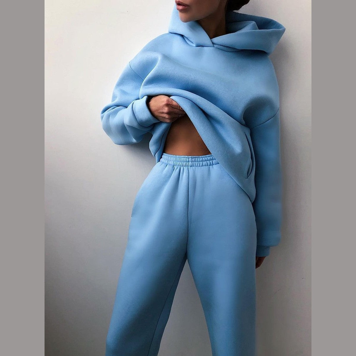 Damen Oversized Tracksuit mit Fleece – Ansicht 13 – VYROX