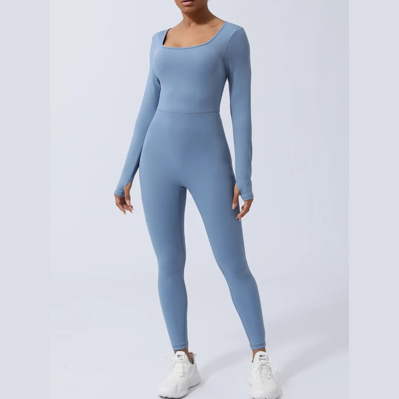 Rückenfreier Langarm-Jumpsuit – Ansicht 9 – VYROX