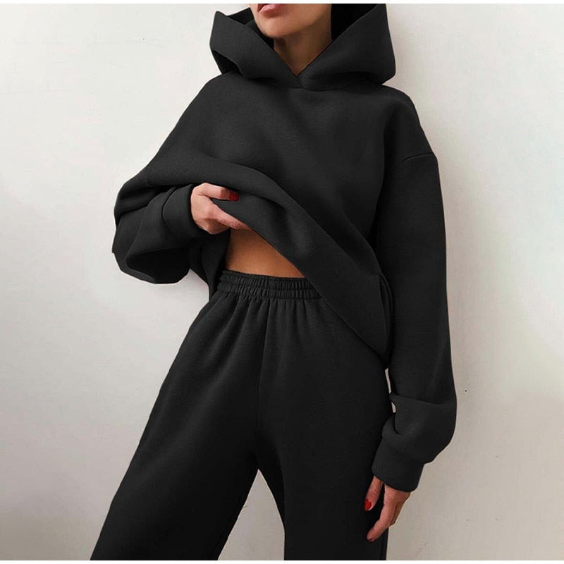 Damen Oversized Tracksuit mit Fleece – Ansicht 11 – VYROX