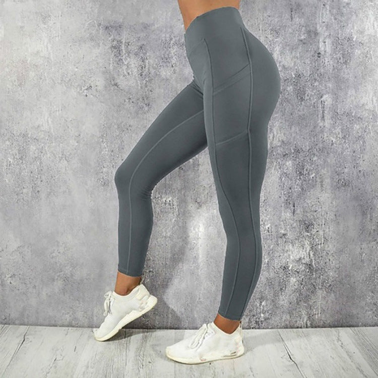 High-Waist Sport-Leggings mit Seitentaschen Produktbild – VYROX