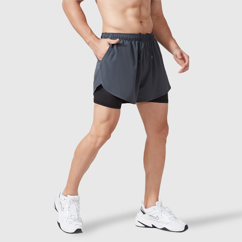 Doppel-Layer Sportshorts für Herren Produktbild – VYROX
