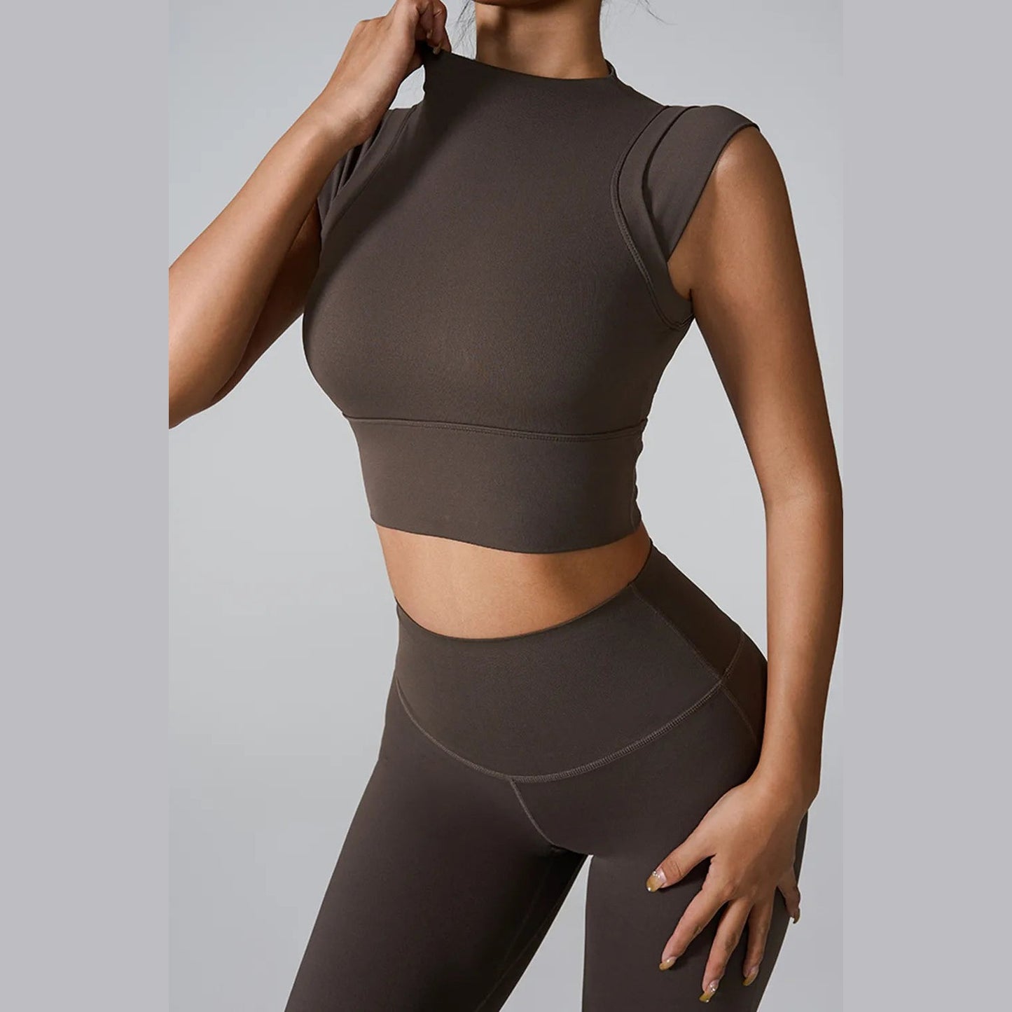 Aktives Tanktop mit Stehkragen – Ansicht 5 – VYROX