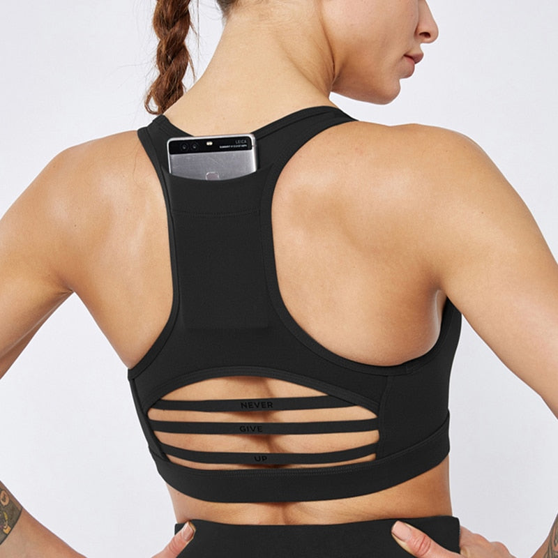 Seamless Gym Bra mit Rückentasche – Ansicht 4 – VYROX