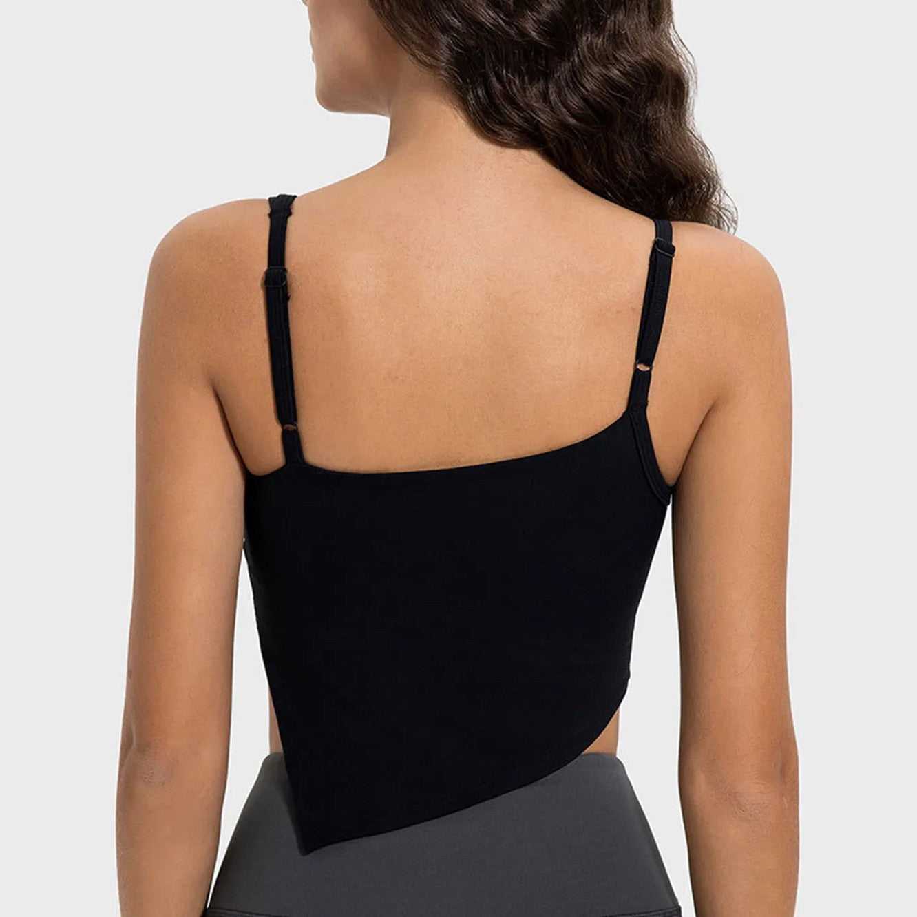 Asymmetrisches Neckholder-Top mit Schlitz – Ansicht 8 – VYROX