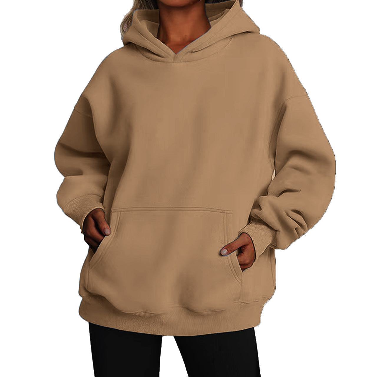 Casual Hoodie mit Kapuze & Taschen – Ansicht 24 – VYROX
