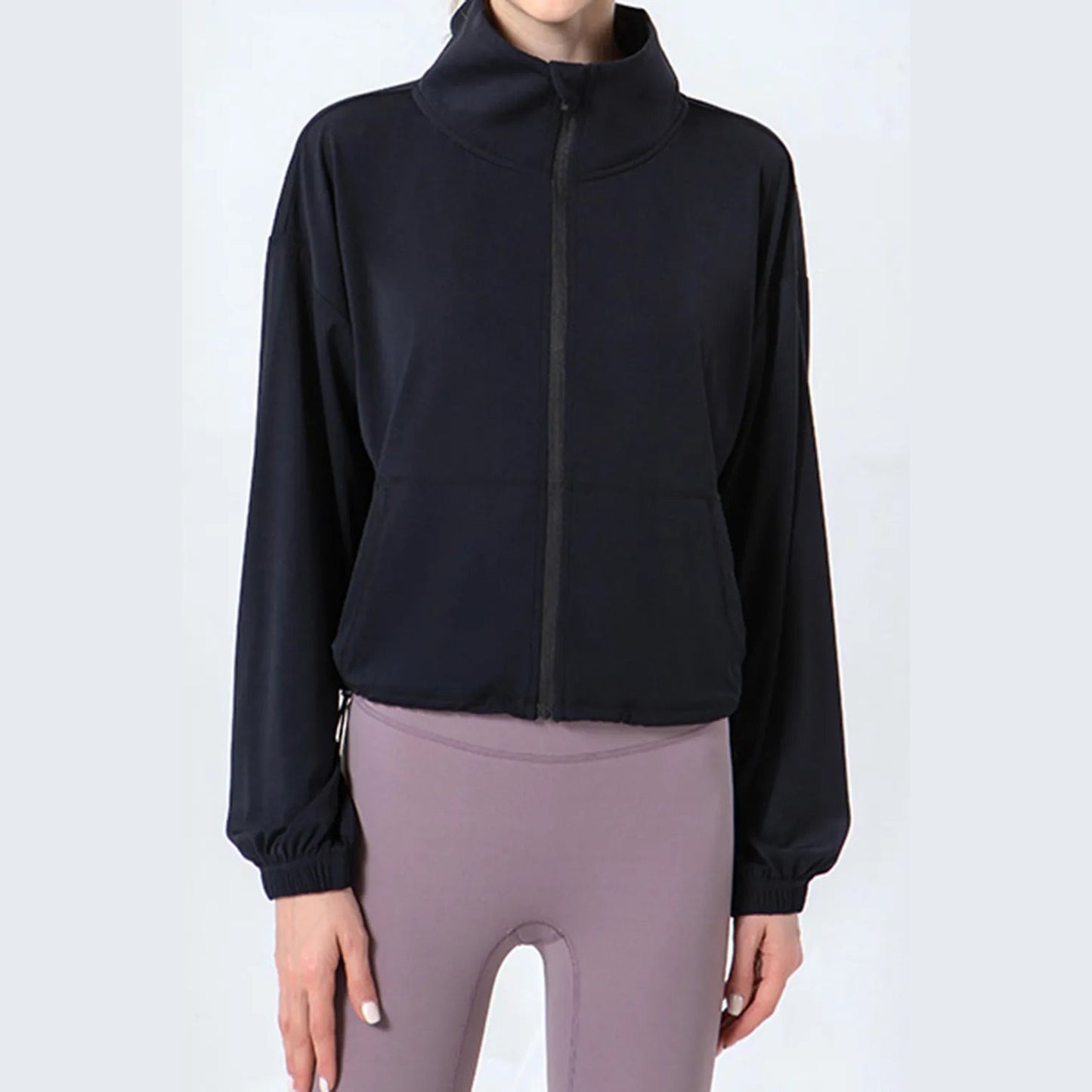 Zip-Up Active Jacket mit Kordelzug – Ansicht 4 – VYROX