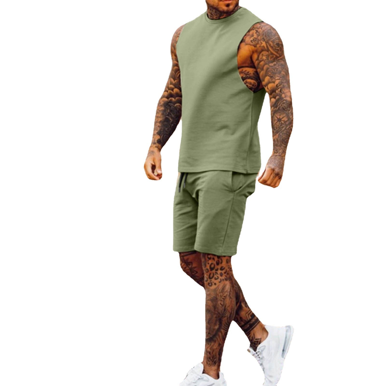 Ärmelloses Tank & Shorts Zweiteiler – VYROX Fitnesswear
