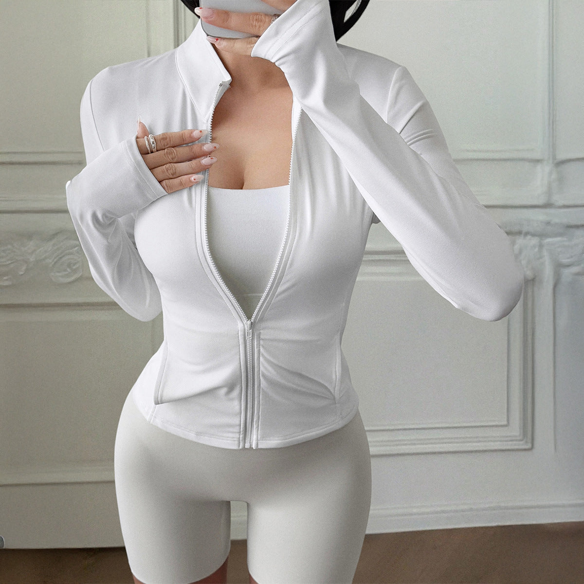Casual Yoga Long Sleeve Top Jacket Produktbild – VYROX