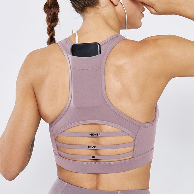 Seamless Gym Bra mit Rückentasche – Ansicht 6 – VYROX