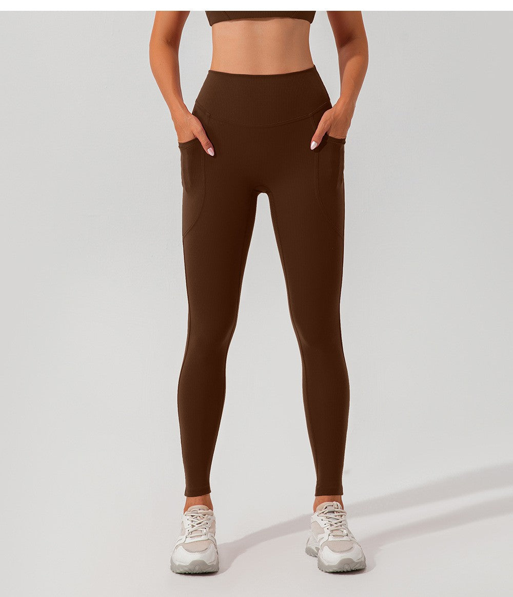 Threaded High-Waist Yoga Pants Produktbild – VYROX