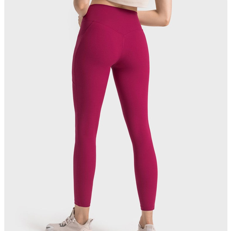 Threaded High-Waist Yoga Pants – Ansicht 4 – VYROX